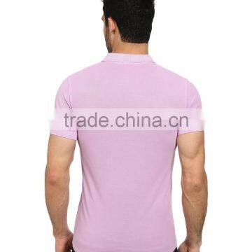 2015 Latest Custom Short Sleeve Mens Slim Muscle Fit Mens Brand Polo Shirt photo-3