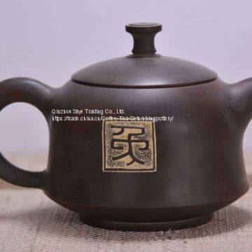 Pure Hand Carving Tea Pots Clay Teapot Rabbit Design Teapots Make in China photo-4