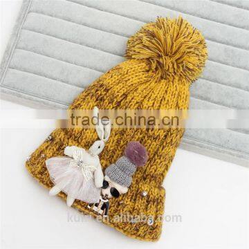 Beanie Winter Kniting Hat With Ball Hip Hop Dancing British Flag Stars Unisex Men Womens Beanies Accessories photo-5