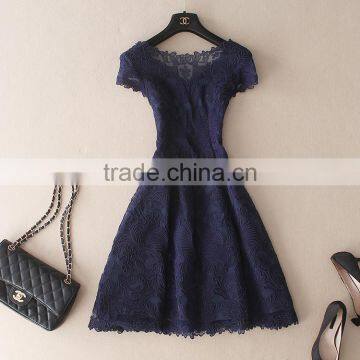 Z&M Big Size M-10XL 2016 Sexy Lace Half Sleeve Party Club Dress photo-2