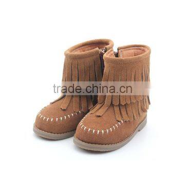 Wholesale Girls Moccasins Boots Hard Sole Baby Boy Boots photo-5