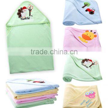 Stocked or OEM 100% Cotton Baby Blanket, Good quality baby Blanket