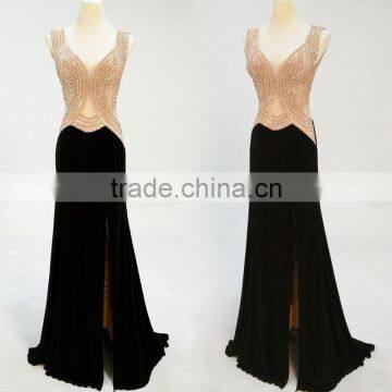 New Fashion Evening Dress Long Summer Dance Show Catwalk Show Host Dress for Sexy Woman photo-5