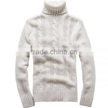Men's Fashion Cable Pullover Turtle Model Sweater photo-2