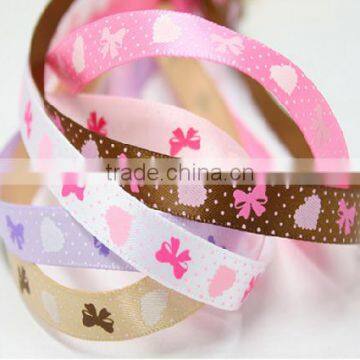 hi-ana ribbon 175 Chevron Printed Grosgrain Ribbon Cheer Bow Ribbon