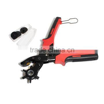 High Quality Red Heavy Duty Leather Hole Punch Hand Pliers Set