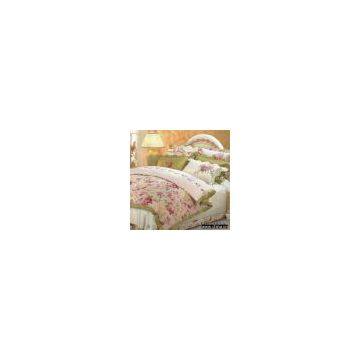 Sell 4pc 100% Cotton Printed and Embroidered Bedding Set