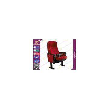 Fabric Upholstery Knock Down Pack Auditorium Theater Seating , School Auditorium Seating