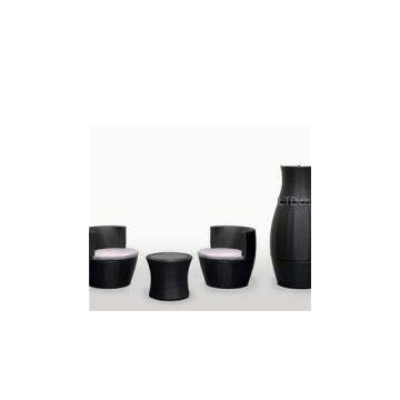 Love Seat Rattan Coffee Set