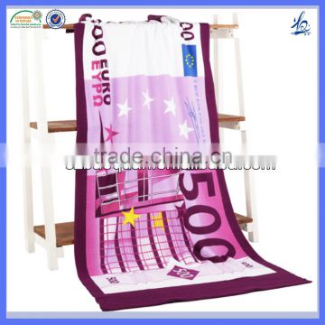 Customized reactive printed 100% cotton beach towel