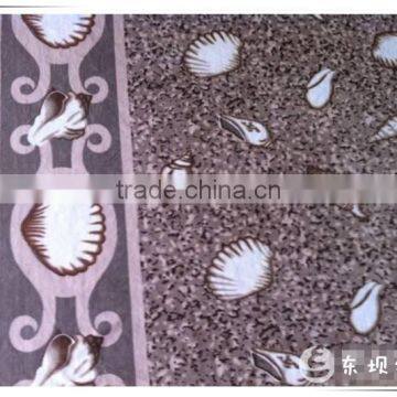 Popular Shell design coral fleece fabric