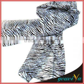 High Quality Printing Chiffon Zebra Scarf