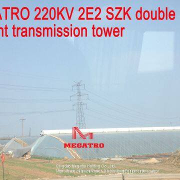 MEGATRO 220KV 2E2 SZK Double Circuit Tangent Transmission Tower photo-3
