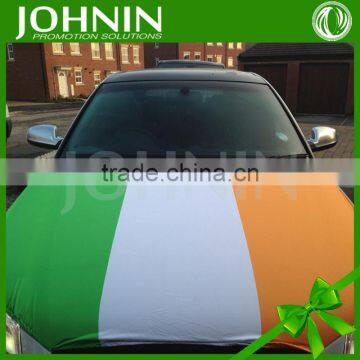 Sublimation printed Stretch fabric custom logo advertising Car bonnet flag