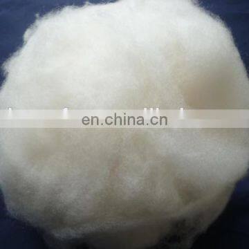 Good handfeeling Mercerized white chinese sheep wool 18.0-21.5mic/30-38mm for spinning