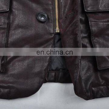 Lastest Fashion Winter Handsome Parka Mens Quilted Leather Jacket photo-4