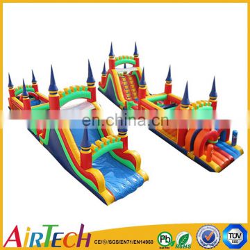 Inflatable obstacle course slide,inflatable obstacle