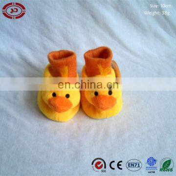 Duck yellow cute quality sock baby shoes slipper gift