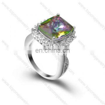 2017 Rhinestone Diamond Wedding Marriage Couple Ring Stainless Steel Lover Jewelry photo-2