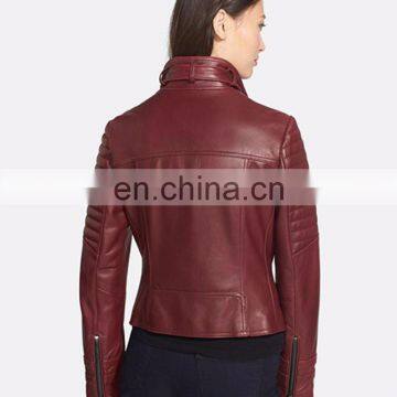 wholesale womens clothing multi zippers artificial leather motorcycle jacket