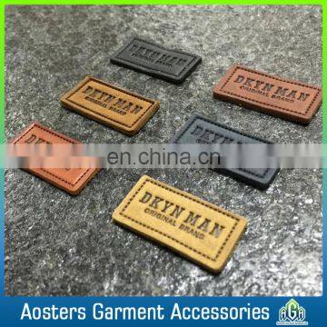 Fashion Design Embossed High End Garment Fake Leather Label for Jeans photo-2