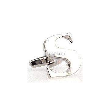 Silver Letter Alphabet Cufflink,custom Fashion & Promotional 2016 New Style Lettering Cuff Link photo-3