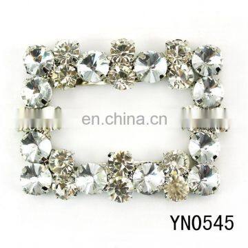 cheap round rhinestone square accessories buckle for shoes