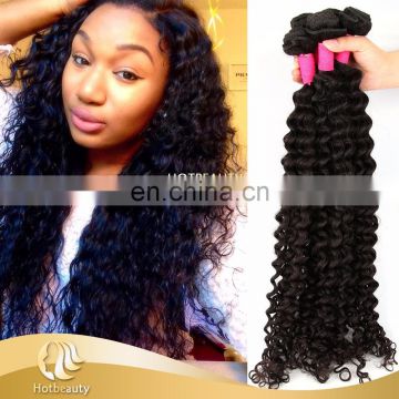 Unprocessed Factory Price Natural 10a brazilian virgin hair deep wave 32 Inch