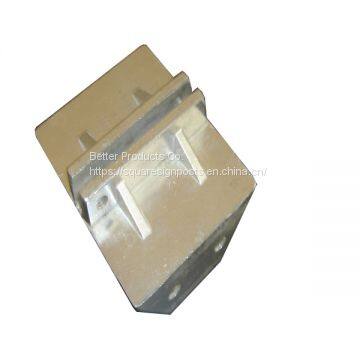 Powder Coated Warning Steel Bollard photo-2