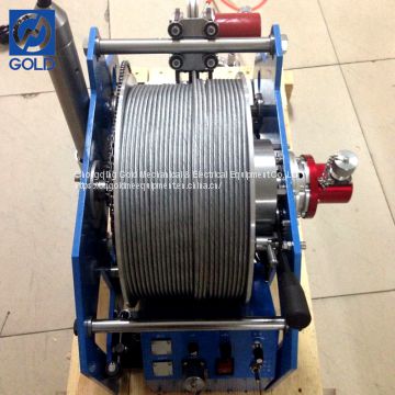 Self-locking & Manual Brake Well Borehole Logging Winch Made in China