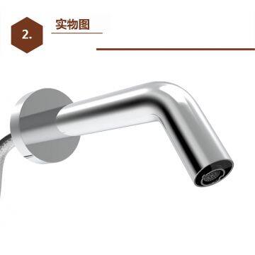 Chrome Polished Touchless Wall Mount Faucet Touch Free Kitchen Faucet