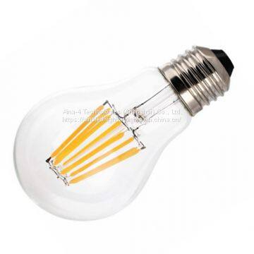 Electric Driven Filament LED Light Bulbs 220V Voltage Glass Material 2700K - 6500K
