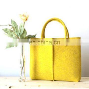 Wool handbag style felt tote bag for women