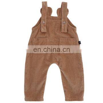 High Quality Fashion Corduroy Overalls for Baby Girls Wholesale Newest Spring Kids Pants