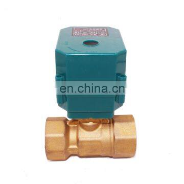 Dn15 Dn25 DC5V 2 Way 3 Way Motorized Brass Ball Valve for Home-automation System