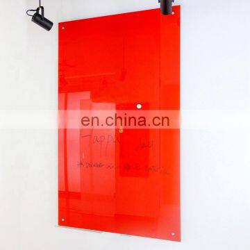 Decorative Wall Mounted School Classroom Magnetic Large Whiteboard Glass photo-5