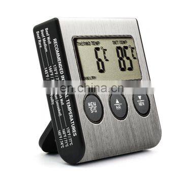 Wireless Smart Remote Digital Cooking Food Meat Thermometer for Grilling Oven Kitchen Smoker BBQ Grill Thermometer With Probe