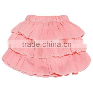 Korean girls short skirts 2016 fancy soft pink satin frill skirt                        
                                                                                Supplier's Choice