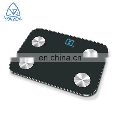 Hot Sale Electronic Digital Body Fat Blue Tooth BMI APP Weighing Fashion Smart Body Fat Bathroom Scale