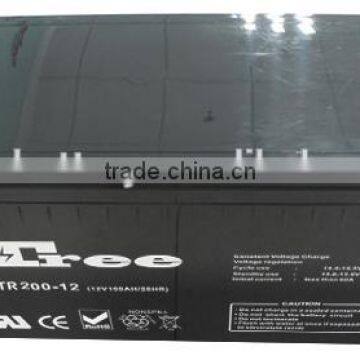 free maintenance sealed deep cycle battery 24v 200ah lead acid battery for battery bank