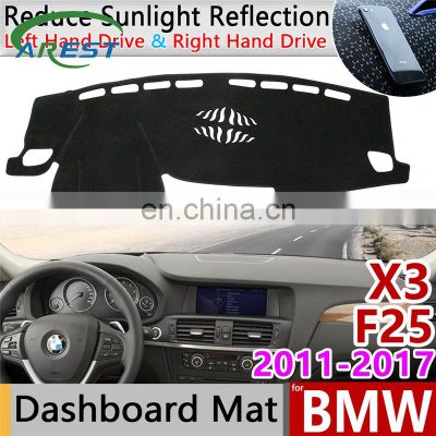 for BMW X3 F25 2011 2012 2013 2014 2015 2016 2017 Anti-Slip Mat Dashboard Cover Pad Sunshade Dashmat Carpet Cape Car Accessories