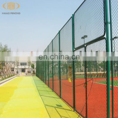 Basketball court PVC coated chain link fence