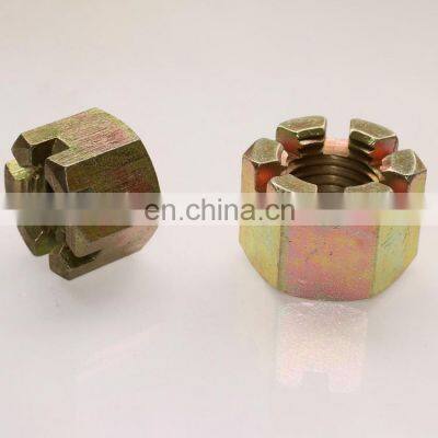 DIN935 M20 Carbon Steel Roasting Galvanized High Quality Hexagon Slotted Nuts Hex Slotted Nuts photo-4
