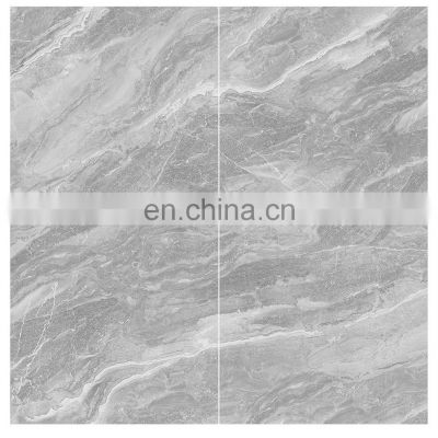 marble polished  porcelain 800x800mm Grey Continuous pattern floor tile