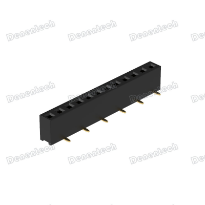 Denentech 2.00mm Pitch Single Row Female Header SMT U Type Connector photo-2