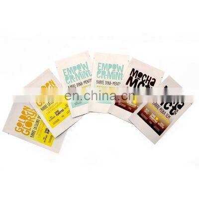 Custom Printed Heat Sealed Cereal Bar Energy Bar Granola Chocolate Bar Packaging Plastic Bags