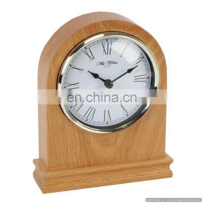 wooden desk clock