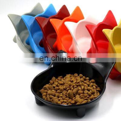 Private Label Plain Small No Spill Black Slow Eating Cute Designer Portable Dog Bowl photo-2