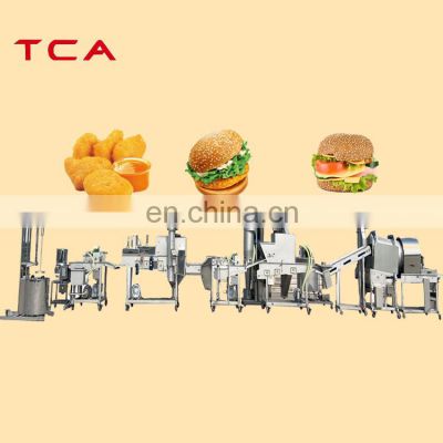 Made in China SUS 304  chicken nugget production line  chicken nuggets machine price