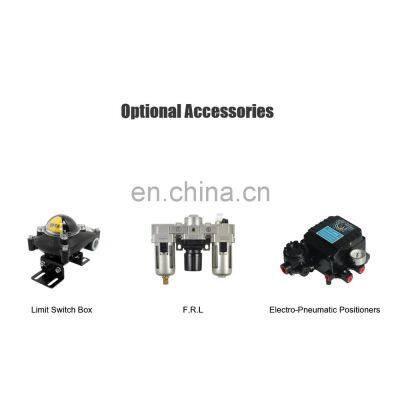 COVNA DN50 2 Inch 2 Way 3 PCS 1000 WOG 316 Stainless Steel Pneumatic Actuated Butt Weld Ball Valve photo-5